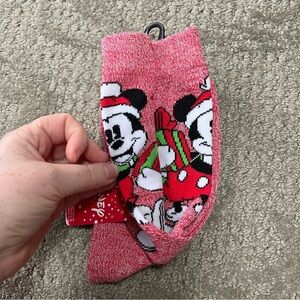 NWT Women's Disney Mickey Mouse Christmas Socks size 4-10